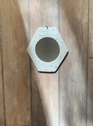 Ceramic white mirror